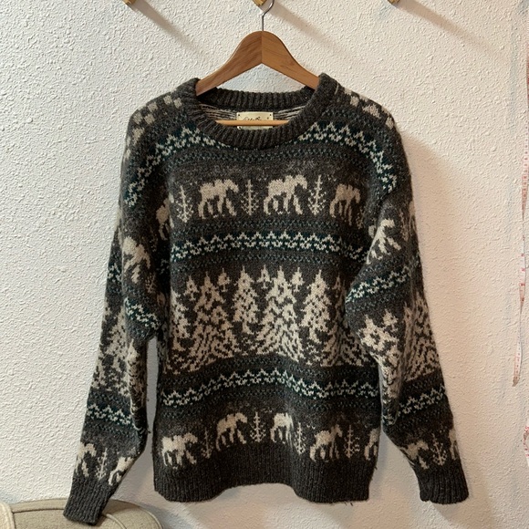 ✨Vintage USA wool sweater crew Eddie Bauer - Picture 1 of 8